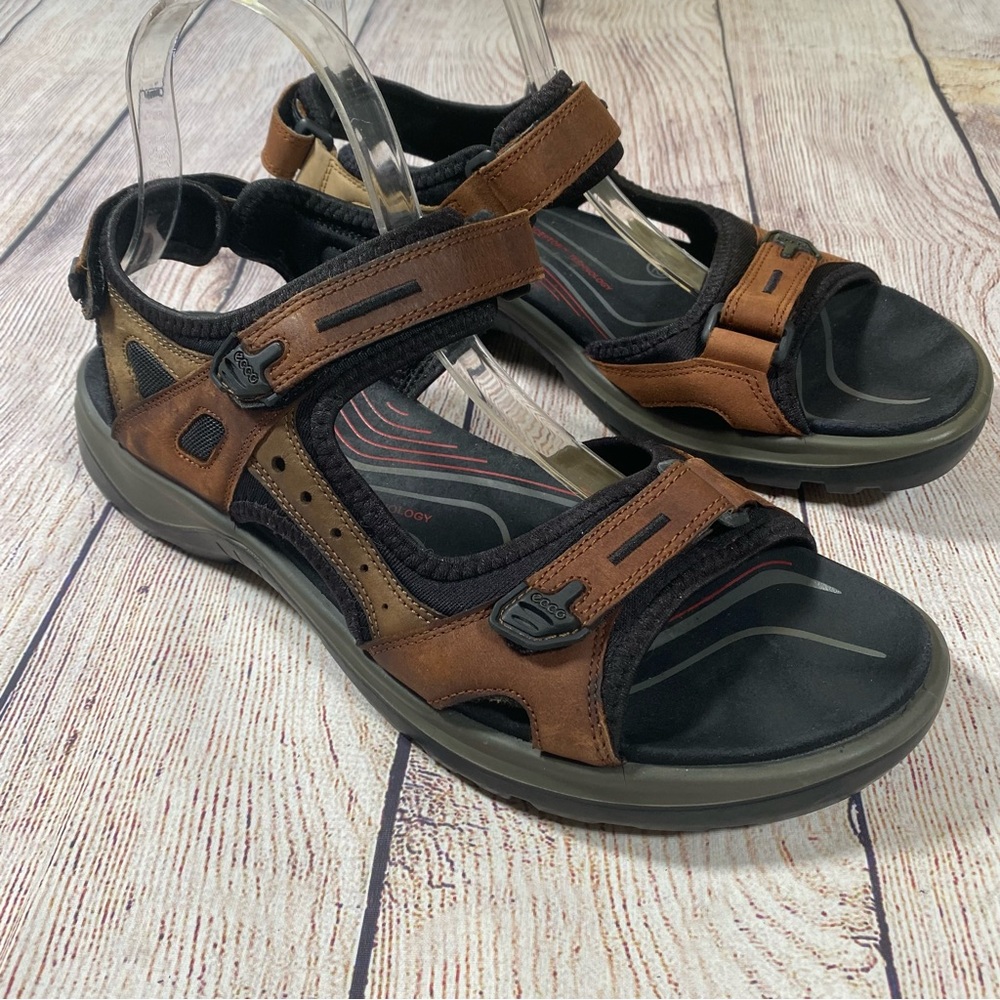 Ecco Yucatan Men's sport leather sandals 8-8 1/2